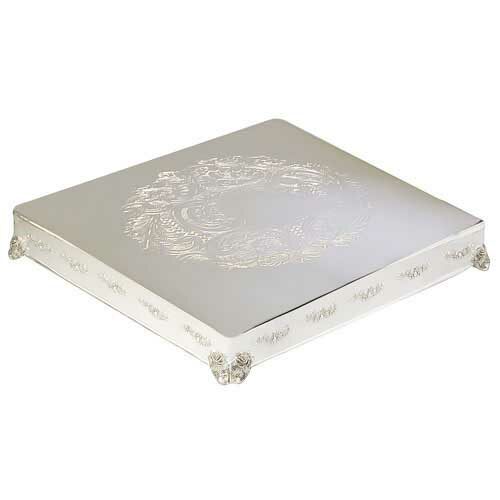 22" Square "Silver Plated" Cake Stand
