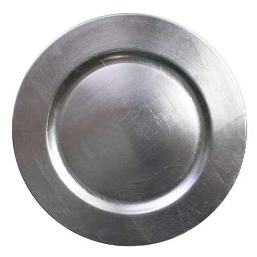 13" Acrylic "Silver" Charger