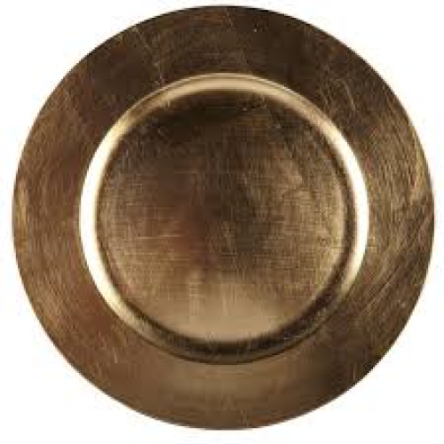 13" Round Acrylic "Champagne" Charger