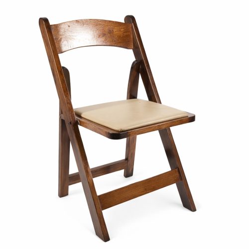Fruitwood Padded Folding Chair
