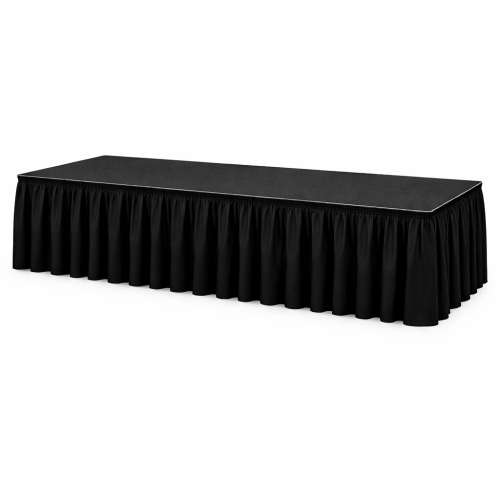 8 FT. Long 24" H "Black" Stage Skirt