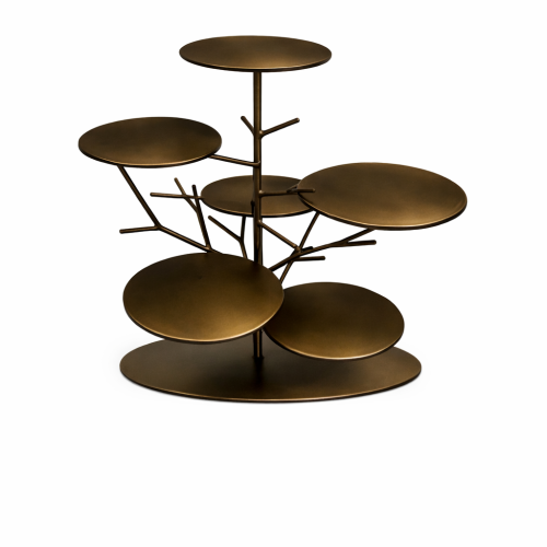 Large Bronze Cake Stand Twig Party Tree