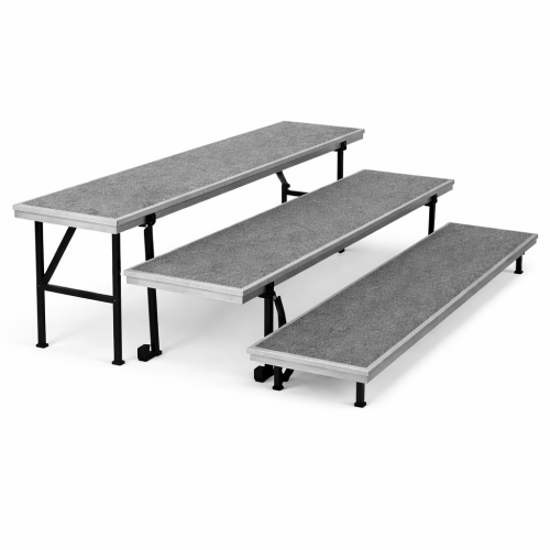 6 FT long 24" H Stage Riser with Carpet Deck