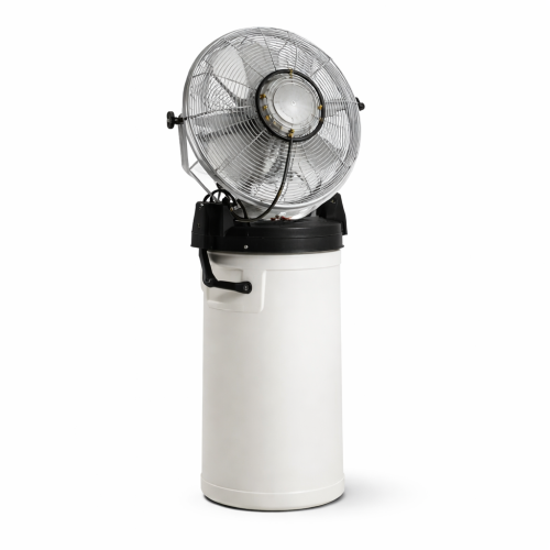 18" White Misting Fan