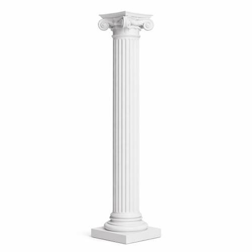 White 72" Corinthian Column