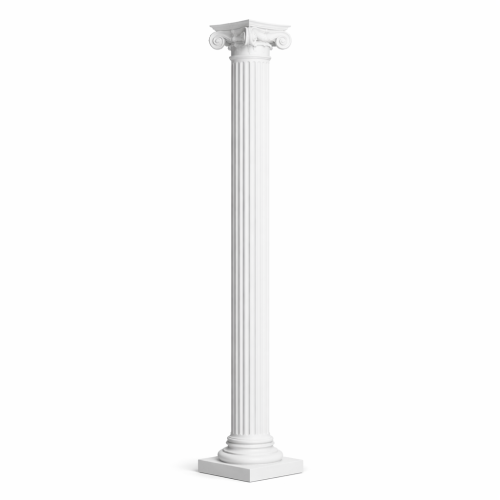 White 96" Corinthian Column