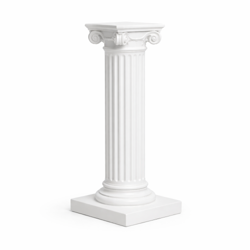 White 40" Corinthian Column