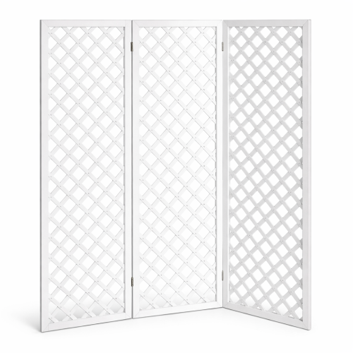 White Lattice Screen